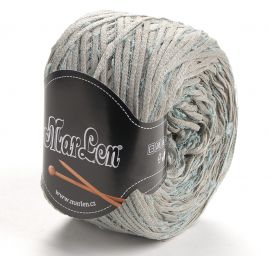Bavlněná směsová příze MarLen zelený melír