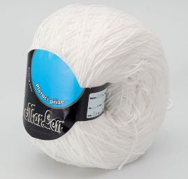 Bavlnená priadza Marlen hrbolčekov biela