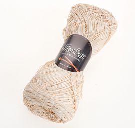 Stužková pletací příze MarLen tenká smetanový melír