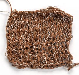 Stužková pletací příze MarLen hnědý melír