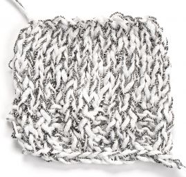 Stužková pletací příze MarLen bíločerný melír