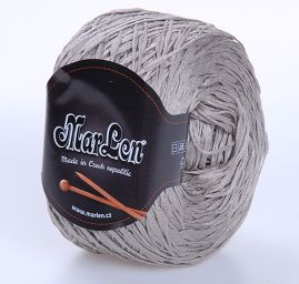 Efektní stužková příze MarLen béžová barva