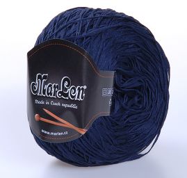 Efektní stužková příze MarLen tmavomodrá barva