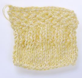 Bavlněná stužková příze MarLen žlutý melír