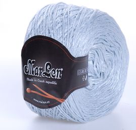 Bavlna/viskoza/len směsová příze MarLen světlemodrá 