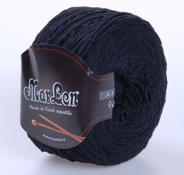 Efektní stužková příze MarLen černá barva