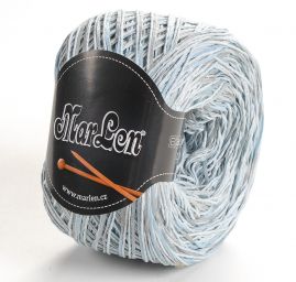 Bavlna směs pletací příze MarLen melír sv.modrá