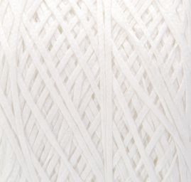 Stužková pletací příze MarLen tenká stužka bílá