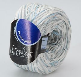 Stužková bavlněná příze Marlen modrý melír