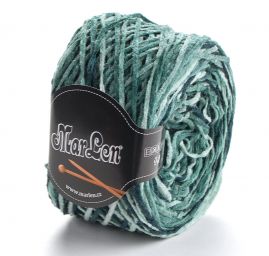 Žinylková příze MarLen bavlna směs  zelený melír