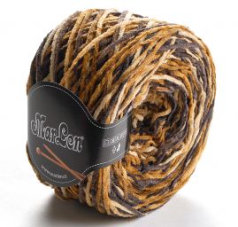 Žinylková příze MarLen bavlna směs směs hnědý melír