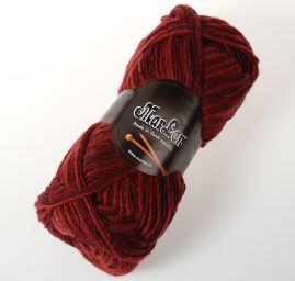 Vlněná pletací příze MarLen vínový melír
