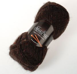 Vlněná pletací příze MarLen hnědý melír