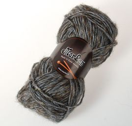Pletací příze MarLen směs vlna/REX šedohnědá/zlatá