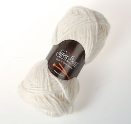Vlněná silnější pletací příze MarLen "robusta" slonová kost