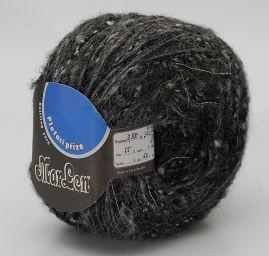 Vlněná směsová příze Marlen černý melír s buklé