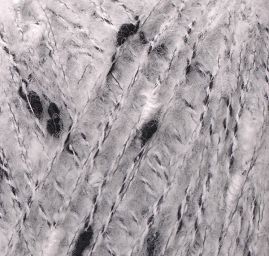 Směsová pletací příze Marlen šedočerný melír