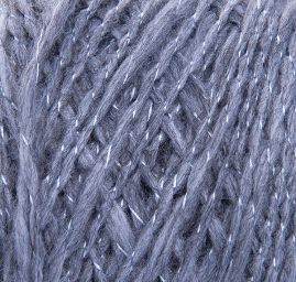 Směsová pletací příze šedostříbrná barva