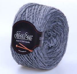 Směsová pletací příze šedostříbrná barva