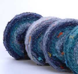 Efektní samovzorovací příze MarLen tyrkysová