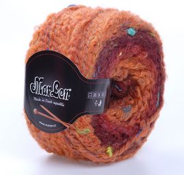 Efektní samovzorovací příze MarLen rezavá