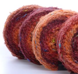 Efektní samovzorovací příze MarLen rezavá