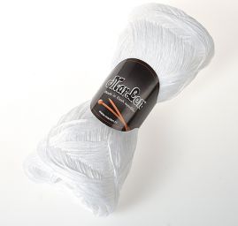 Bavlněná stužková pletací příze bílá