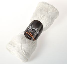 Bavlněná pletací příze MarLen stužková lomená bílá