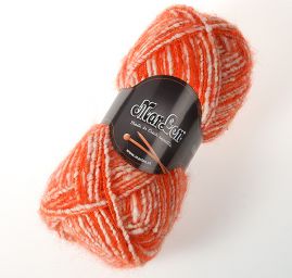 Vlněná směsová příze MarLen oranžový melír