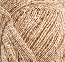 Vlna směs kašmír pletací příze hnědý melír