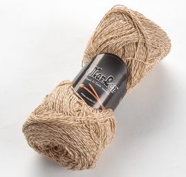 Vlna směs kašmír pletací příze hnědý melír