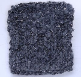 Směsová vlněná pletací příze šedý melír