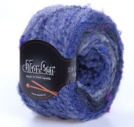 Efektní samovzorovací příze MarLen modrá