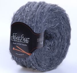 Směsová pletací příze MarLen šedý melír