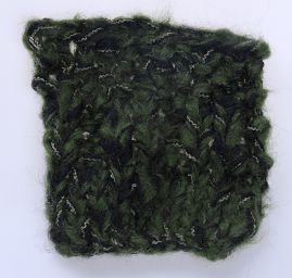 Vlněná pletací příze MarLen zelenočerný melír