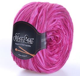 Vlněná pletací příze MarLen růžový melír