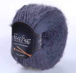 Vlněná pletací příze MarLen šedý melír