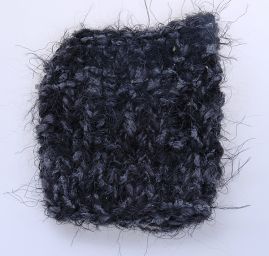 Vlněná pletací směs MarLen šedočerný melír