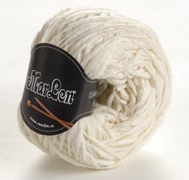 Vlněná pletací příze MarLen s nopky slonová kost