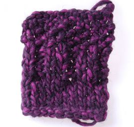 Vlněná pletací příze MarLen fialový melír