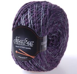 Vlněná pletací příze MarLen fialová