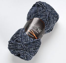 Vlněná příze MarLen modrobílý melír