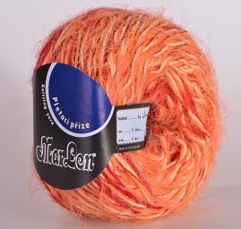 Vlněná pletací příze MarLen oranžový melír