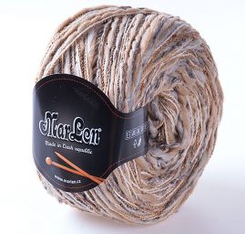 Vlněná příze MarLen hnědošedý melír