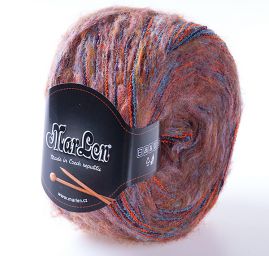 Vlněná příze MarLen hnědorezavý melír