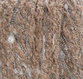 Vlněná směsová příze nopky buklé šedohnědá světlá