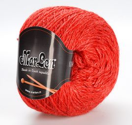 Vlněná příze MarLen alpaka/merino červená