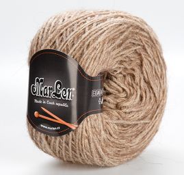 Vlněná pletací příze MarLen hnědý melír