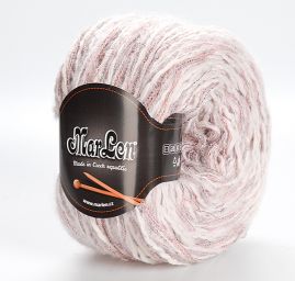Vlněná příze MarLen směs kašmír šedorůžový melír