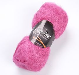 Mohérová pletací příze starorůžová